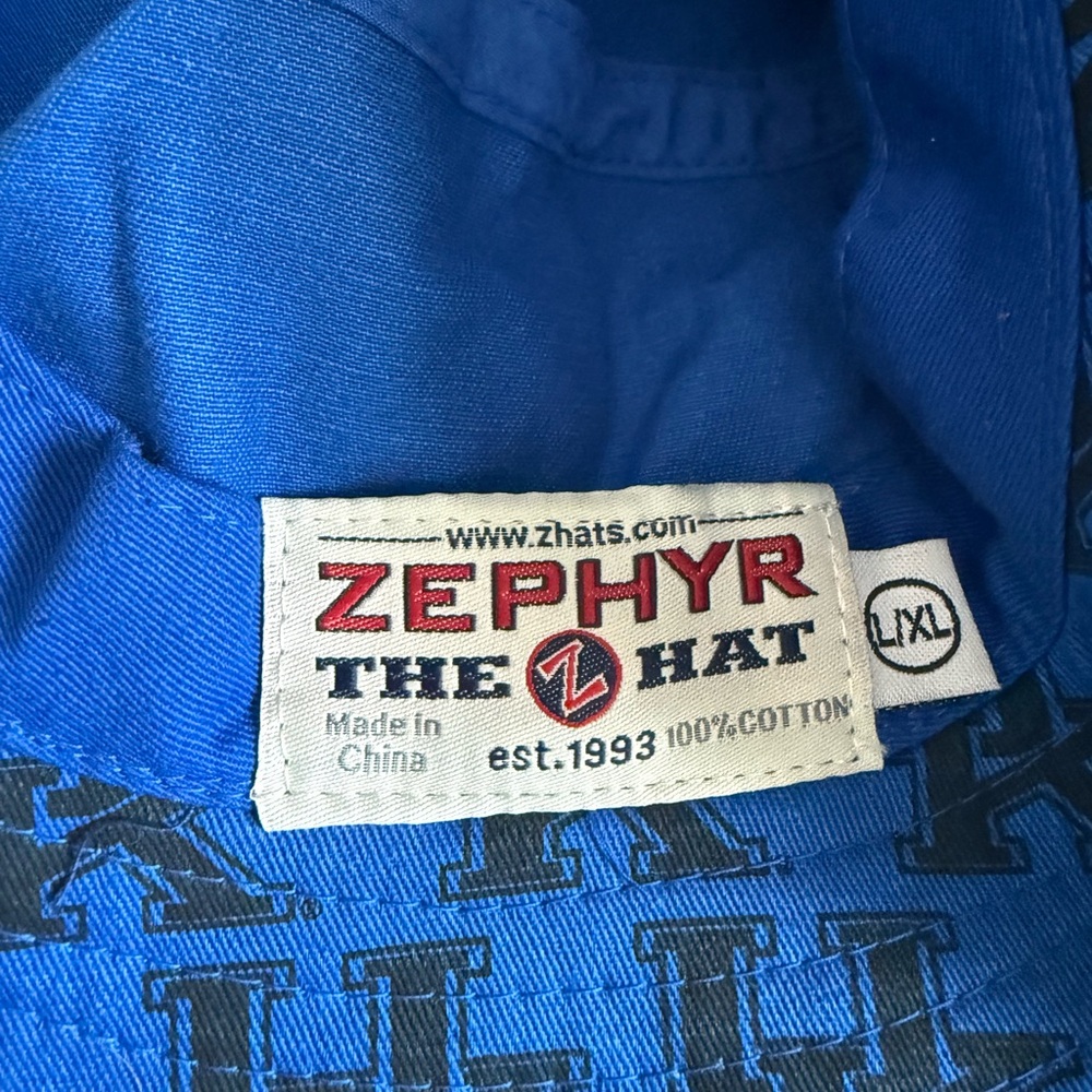 Zephyr Blue and Black University of Kentucky Adult Unisex Bucket Hat - Picture 3 of 3